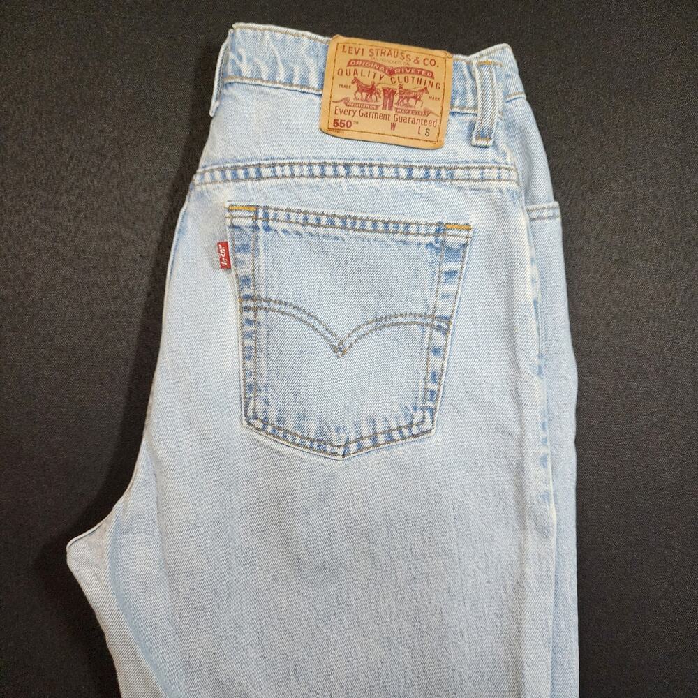 Levi's 550 Light Wash From 2008 Size 14 Regular Relaxed Fit Tapered Leg